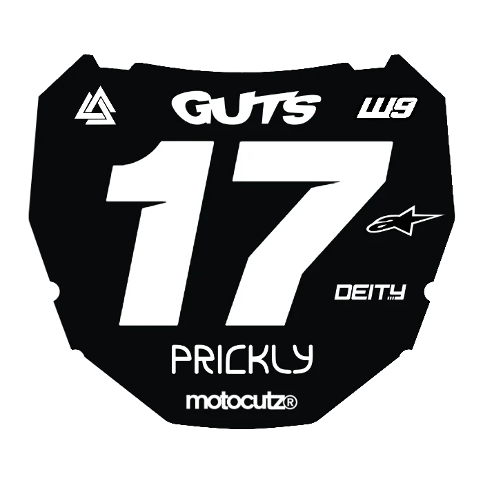 CUSTOM ODI NUMBER PLATE DECAL