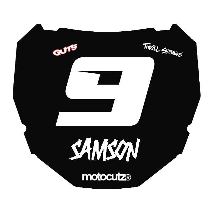 CUSTOM ODI NUMBER PLATE DECAL