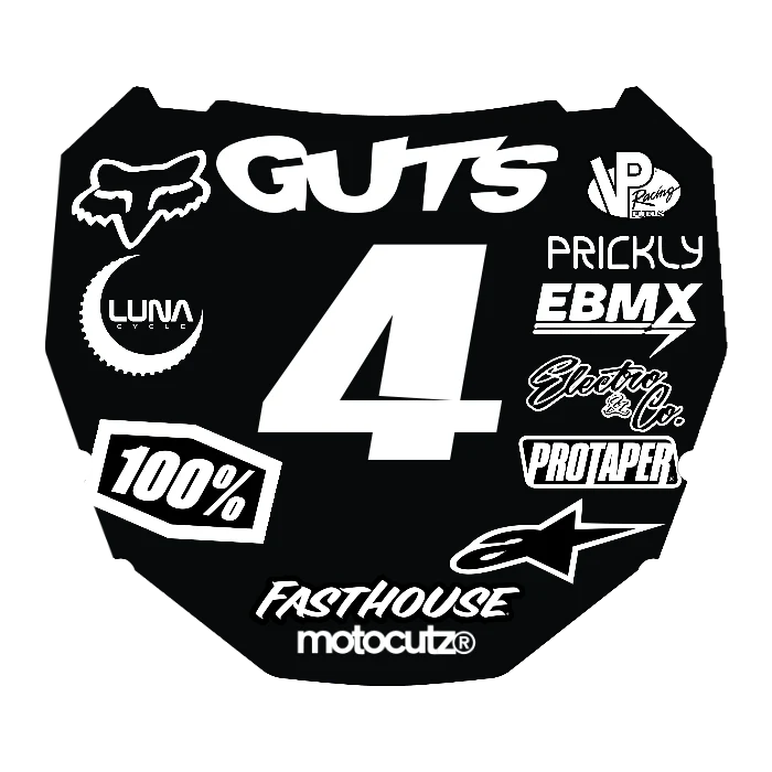 CUSTOM ODI NUMBER PLATE DECAL