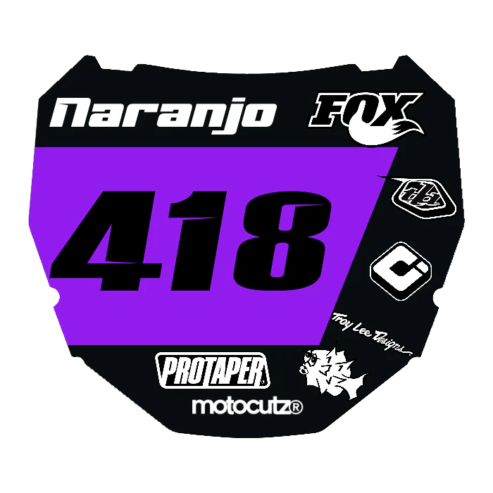 CUSTOM ODI NUMBER PLATE DECAL