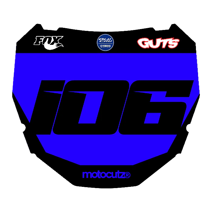 CUSTOM ODI NUMBER PLATE DECAL