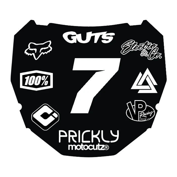 CUSTOM ODI NUMBER PLATE DECAL
