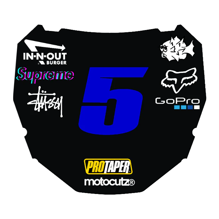 CUSTOM ODI NUMBER PLATE DECAL