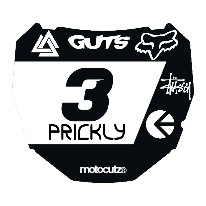 CUSTOM ODI NUMBER PLATE DECAL