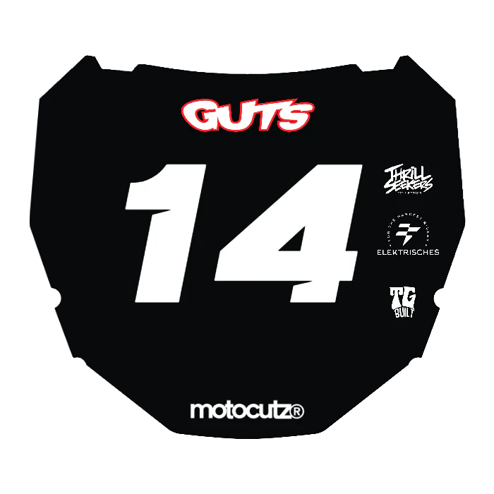 CUSTOM ODI NUMBER PLATE DECAL