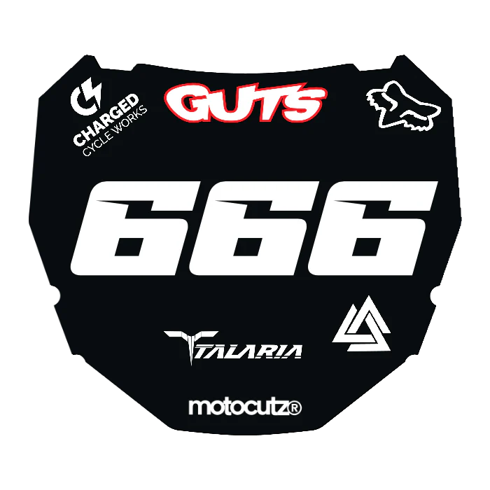 CUSTOM ODI NUMBER PLATE DECAL