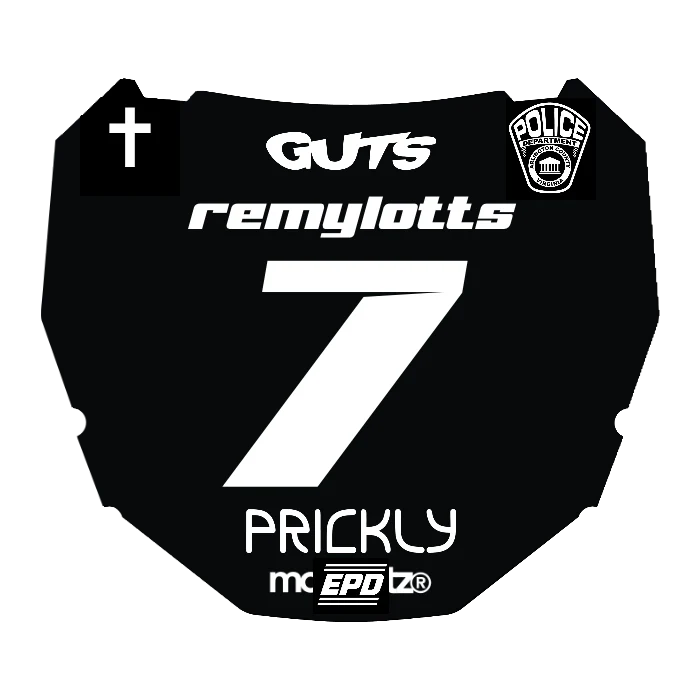 CUSTOM ODI NUMBER PLATE DECAL