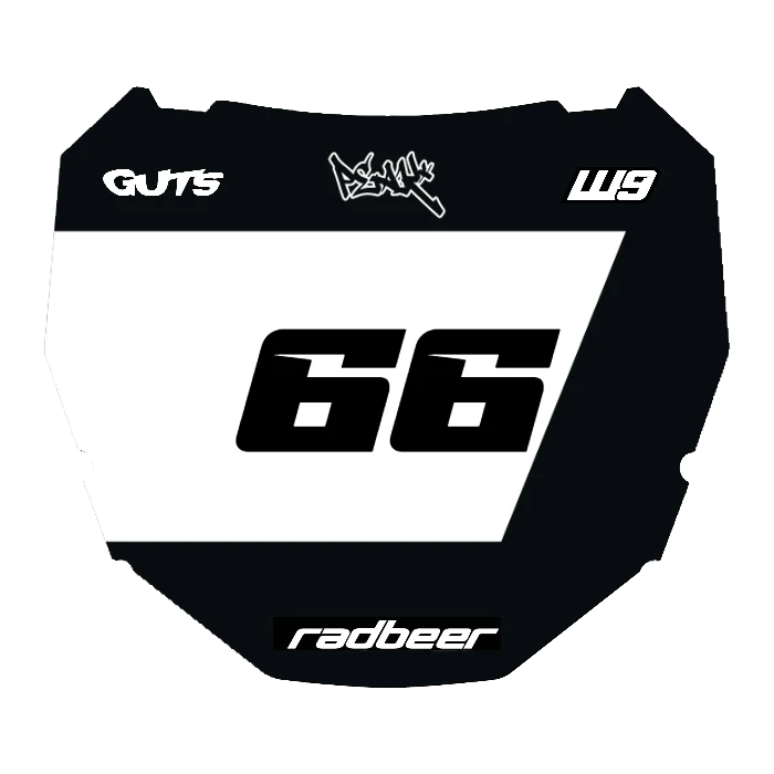 CUSTOM ODI NUMBER PLATE DECAL