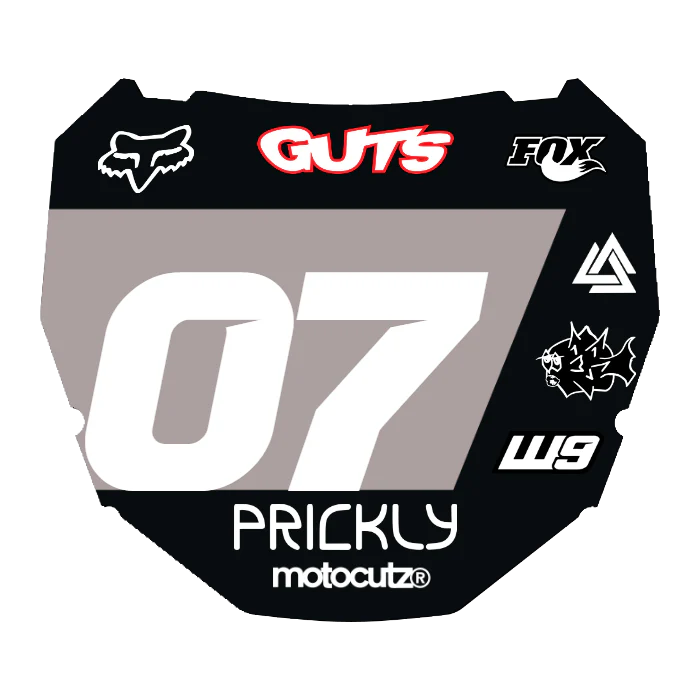 CUSTOM ODI NUMBER PLATE DECAL