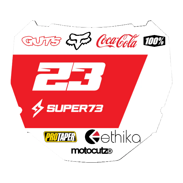 CUSTOM ODI NUMBER PLATE DECAL