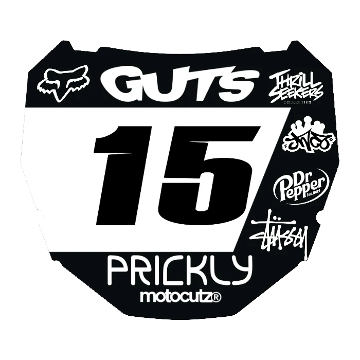 CUSTOM ODI NUMBER PLATE DECAL