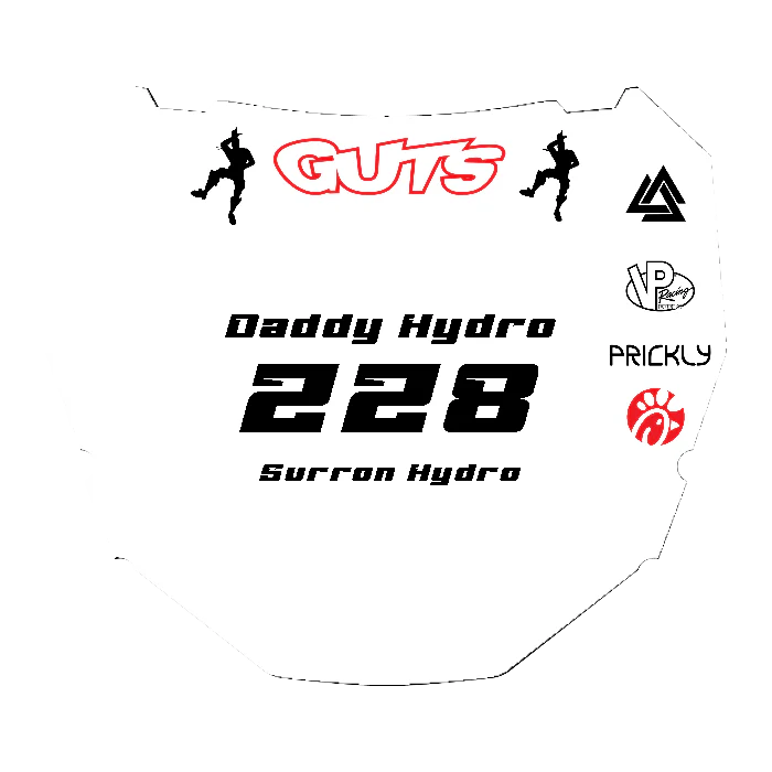 CUSTOM ODI NUMBER PLATE DECAL