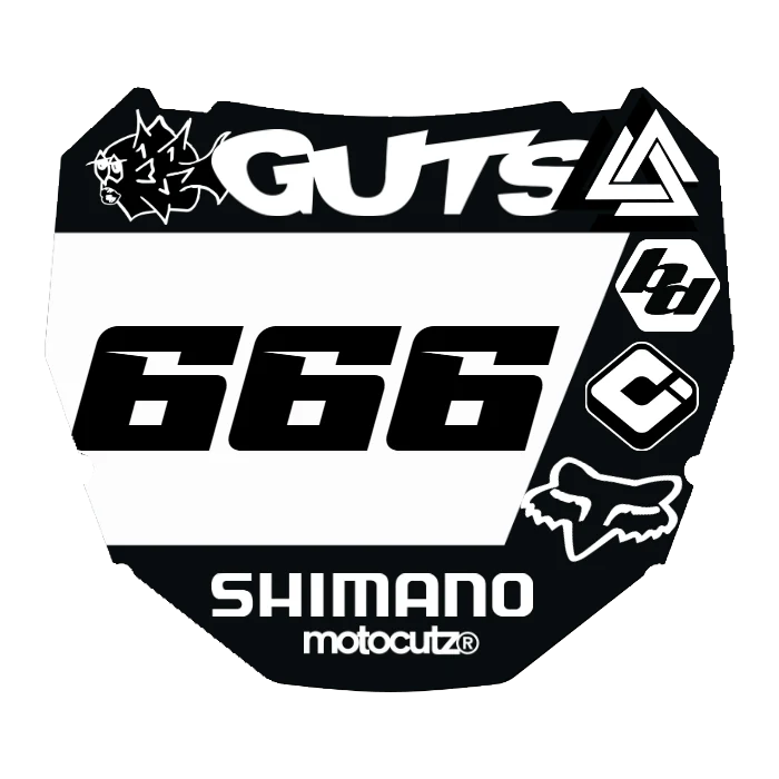 CUSTOM ODI NUMBER PLATE DECAL