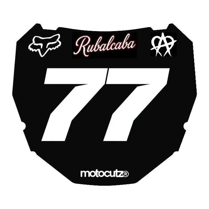 CUSTOM ODI NUMBER PLATE DECAL