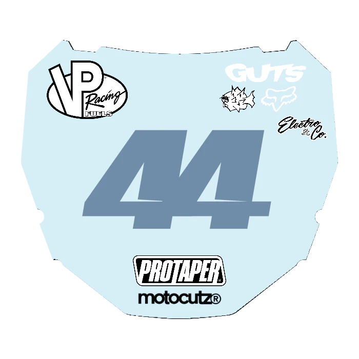 CUSTOM ODI NUMBER PLATE DECAL