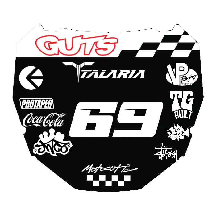 CUSTOM ODI NUMBER PLATE DECAL