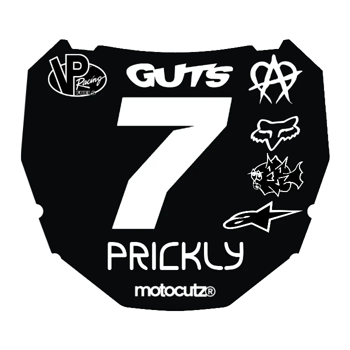 CUSTOM ODI NUMBER PLATE DECAL