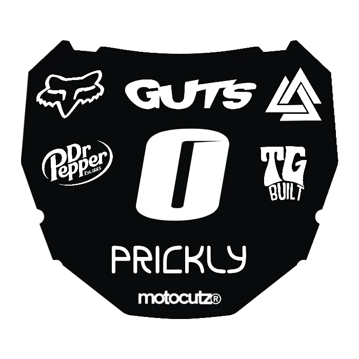 CUSTOM ODI NUMBER PLATE DECAL