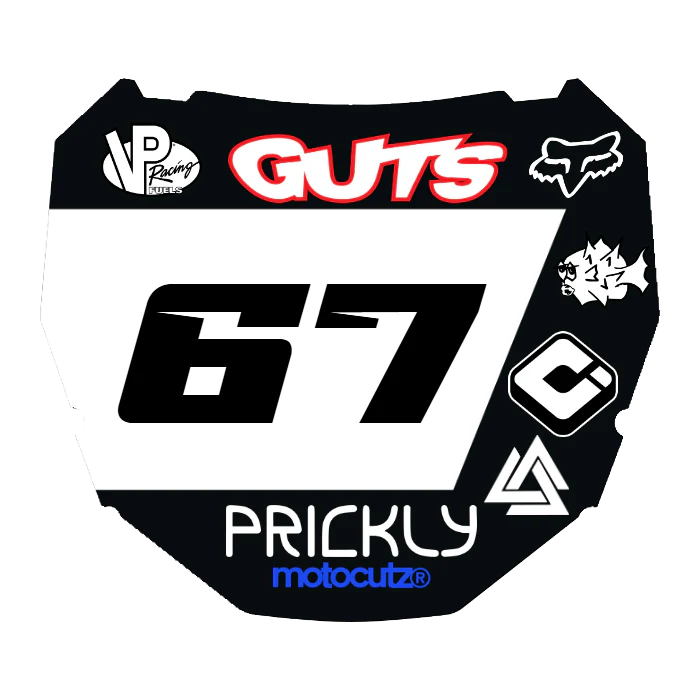CUSTOM ODI NUMBER PLATE DECAL