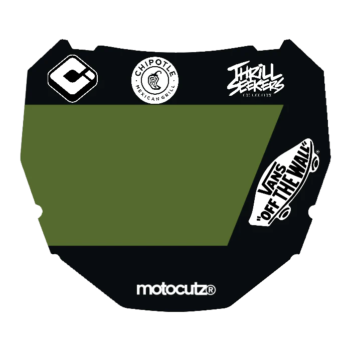 CUSTOM ODI NUMBER PLATE DECAL