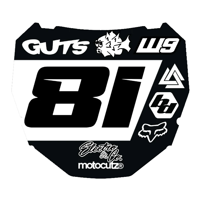 CUSTOM ODI NUMBER PLATE DECAL
