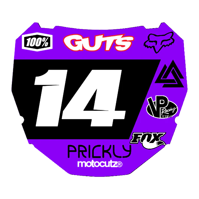 CUSTOM ODI NUMBER PLATE DECAL