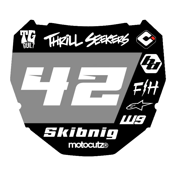 CUSTOM ODI NUMBER PLATE DECAL