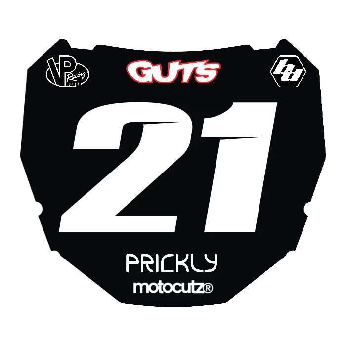 CUSTOM ODI NUMBER PLATE DECAL