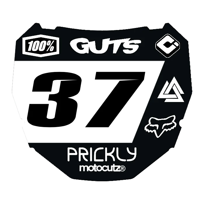 CUSTOM ODI NUMBER PLATE DECAL