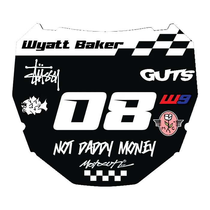 CUSTOM ODI NUMBER PLATE DECAL
