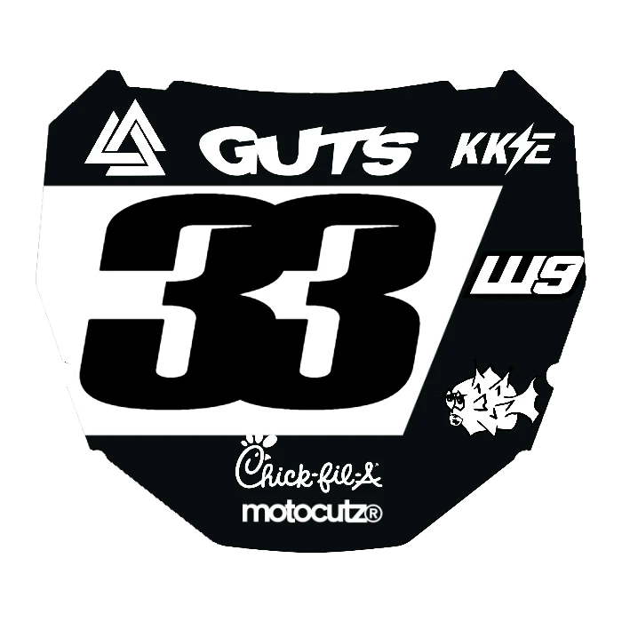 CUSTOM ODI NUMBER PLATE DECAL