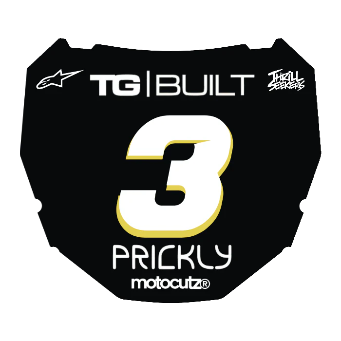 CUSTOM ODI NUMBER PLATE DECAL