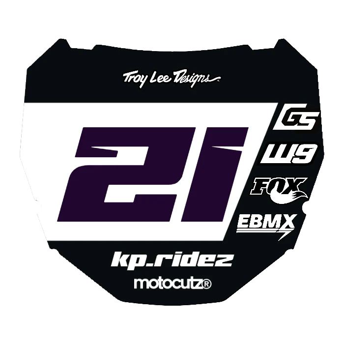 CUSTOM ODI NUMBER PLATE DECAL