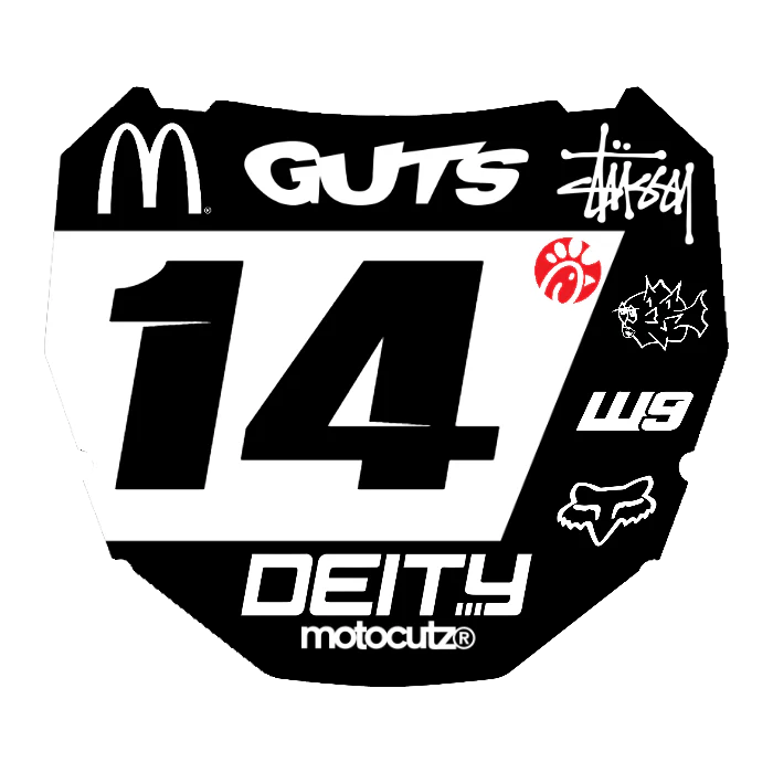 CUSTOM ODI NUMBER PLATE DECAL