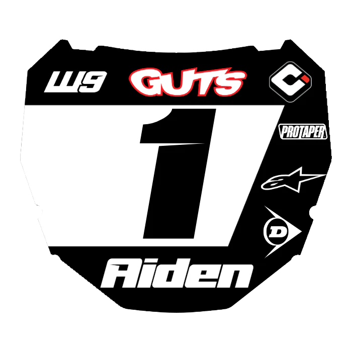 CUSTOM ODI NUMBER PLATE DECAL