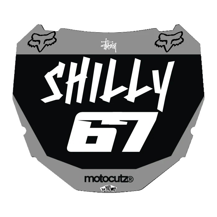 CUSTOM ODI NUMBER PLATE DECAL