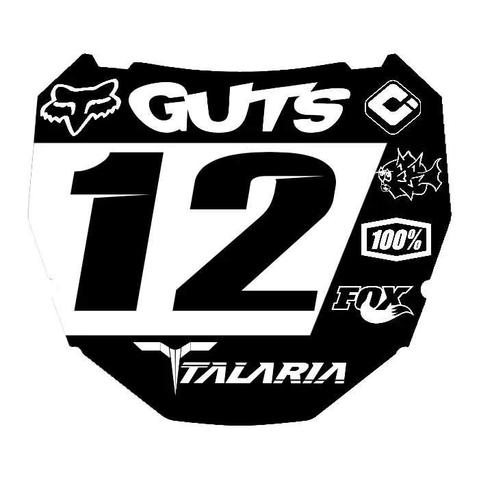 CUSTOM ODI NUMBER PLATE DECAL