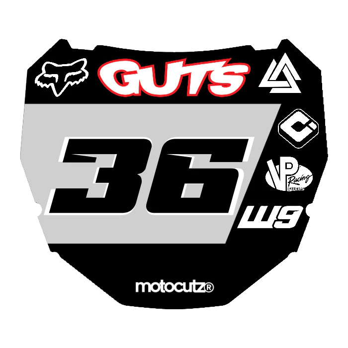 CUSTOM ODI NUMBER PLATE DECAL