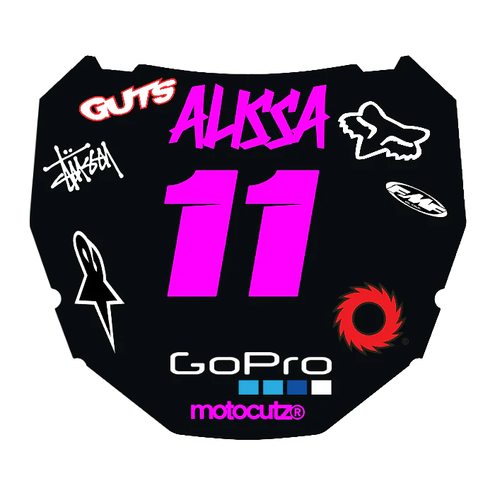 CUSTOM ODI NUMBER PLATE DECAL
