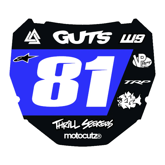 CUSTOM ODI NUMBER PLATE DECAL