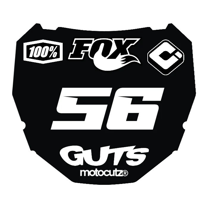 CUSTOM ODI NUMBER PLATE DECAL