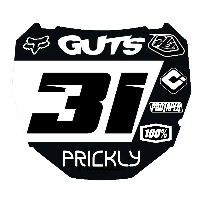 CUSTOM ODI NUMBER PLATE DECAL