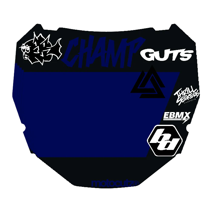CUSTOM ODI NUMBER PLATE DECAL