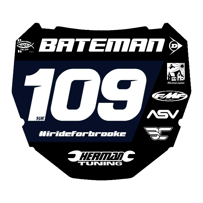 CUSTOM ODI NUMBER PLATE DECAL