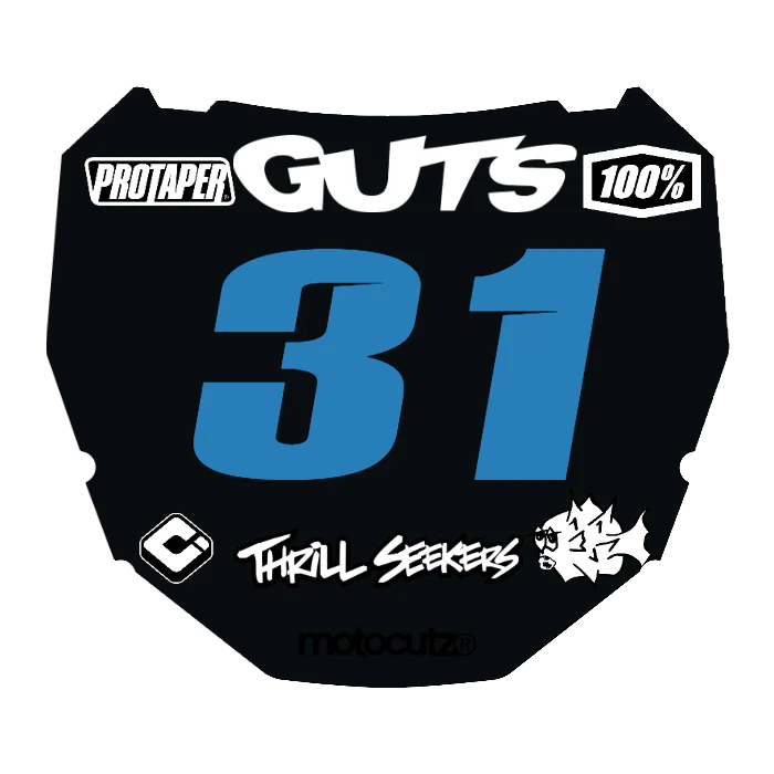 CUSTOM ODI NUMBER PLATE DECAL