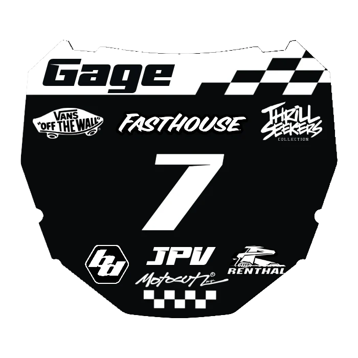 CUSTOM ODI NUMBER PLATE DECAL