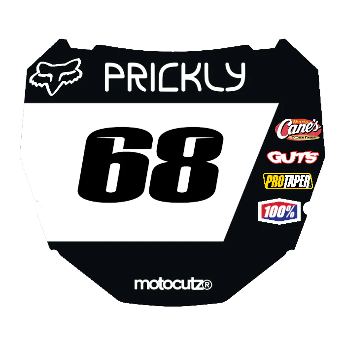 CUSTOM ODI NUMBER PLATE DECAL