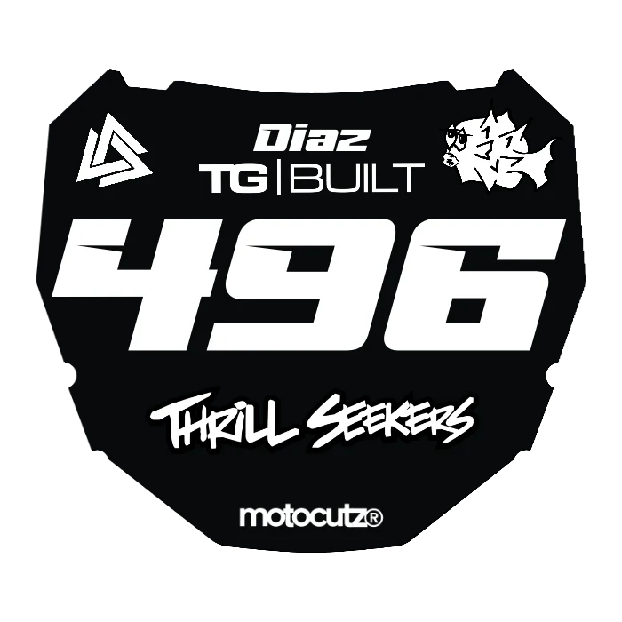 CUSTOM ODI NUMBER PLATE DECAL
