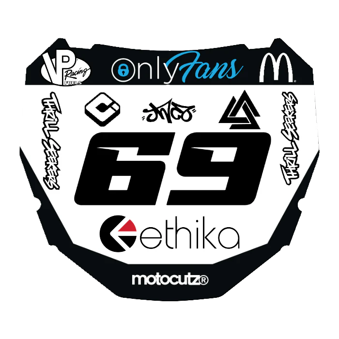 CUSTOM ODI NUMBER PLATE DECAL