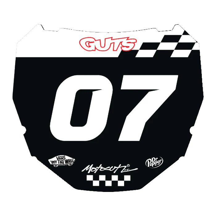 CUSTOM ODI NUMBER PLATE DECAL